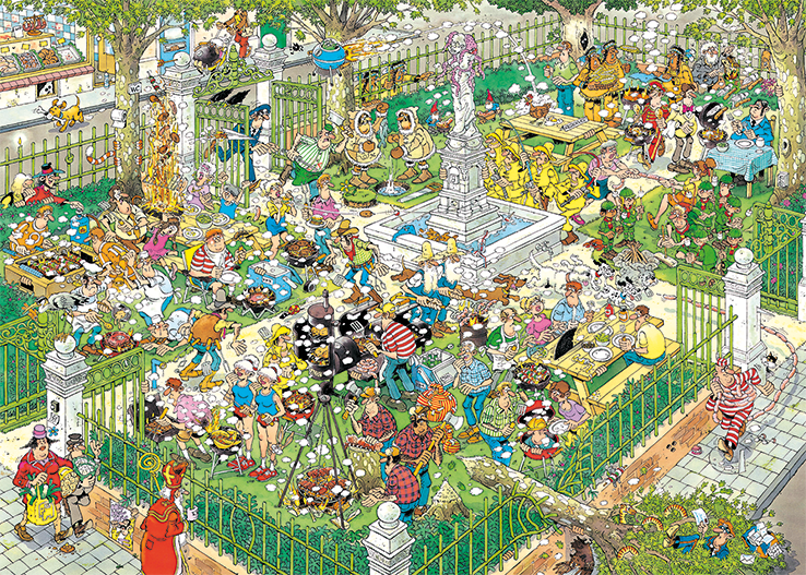 Jan van Haasteren - Food Festival (2x1000 pieces)