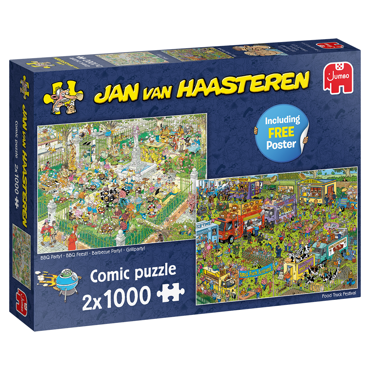 Jan van Haasteren - Food Festival (2x1000 pieces)