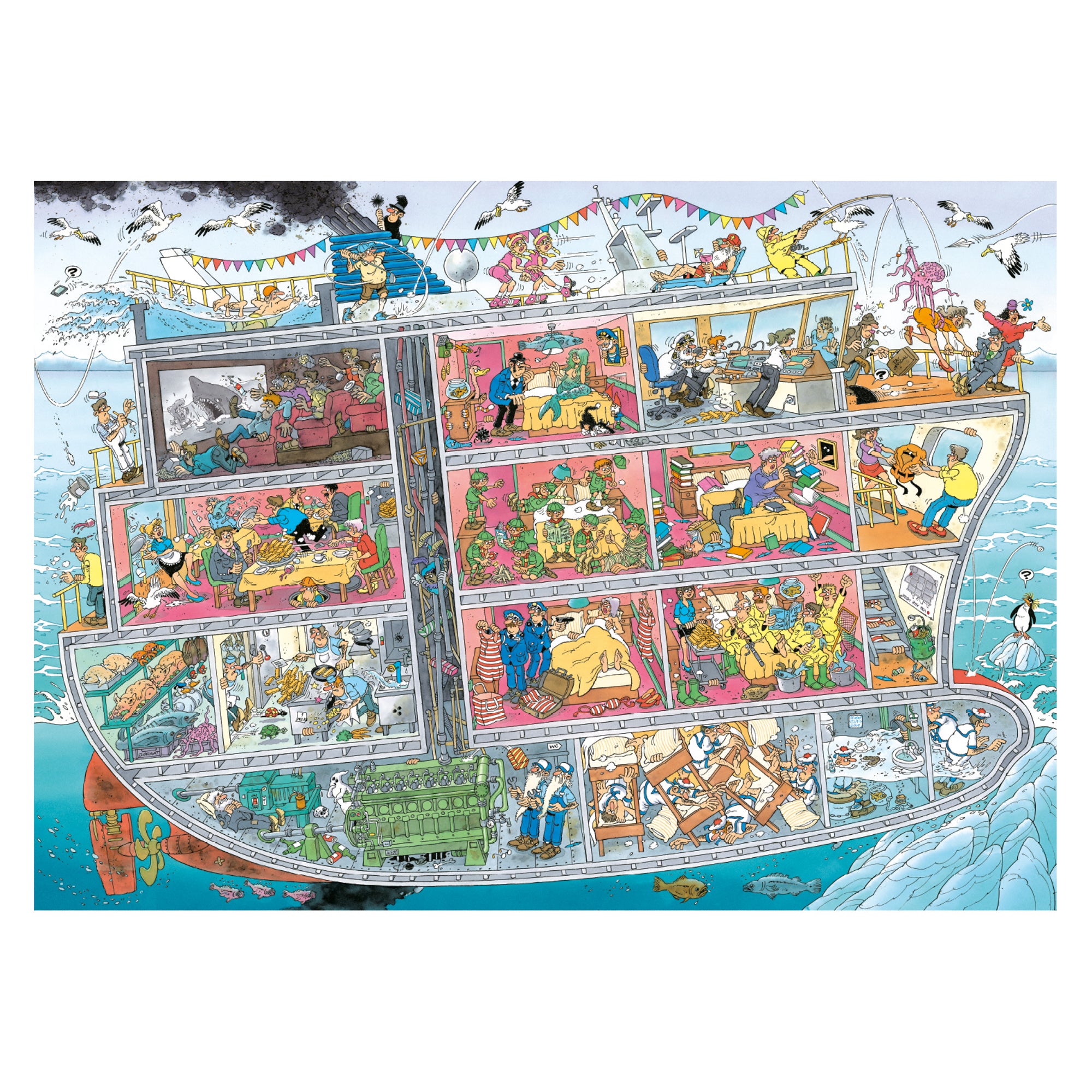 Jan van Haasteren - Cruise Ship (1000 pieces)