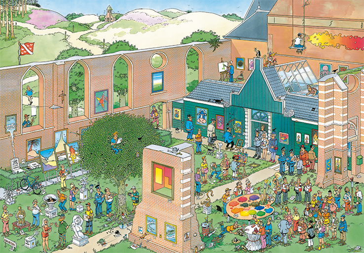 Jan van Haasteren - The Art Market (2000 pieces)