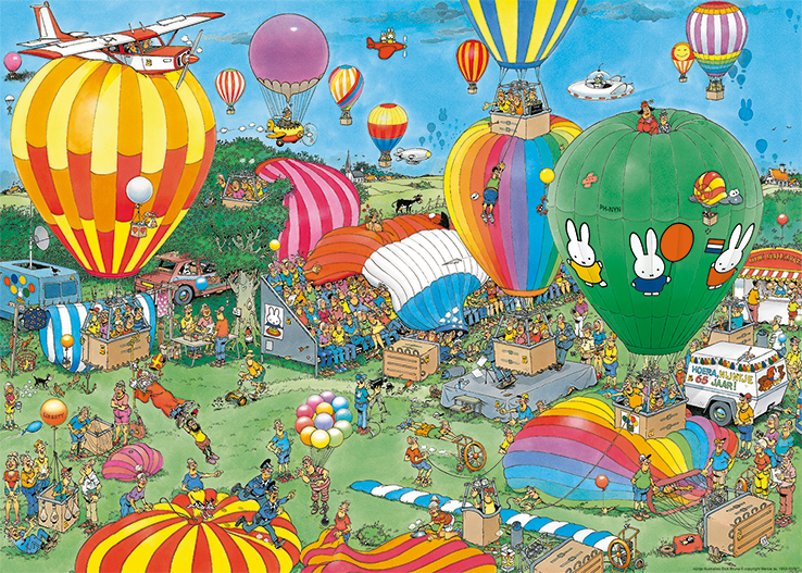 Jan van Haasteren - Hooray, Miffy 65 years (1000 pieces)