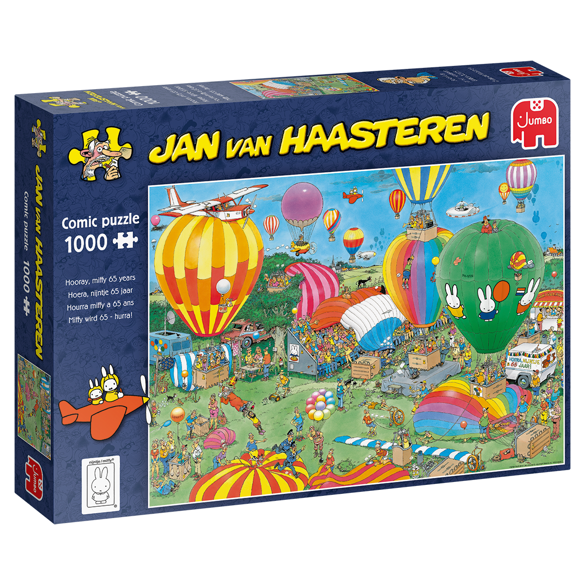 Jan van Haasteren - Hooray, Miffy 65 years (1000 pieces)