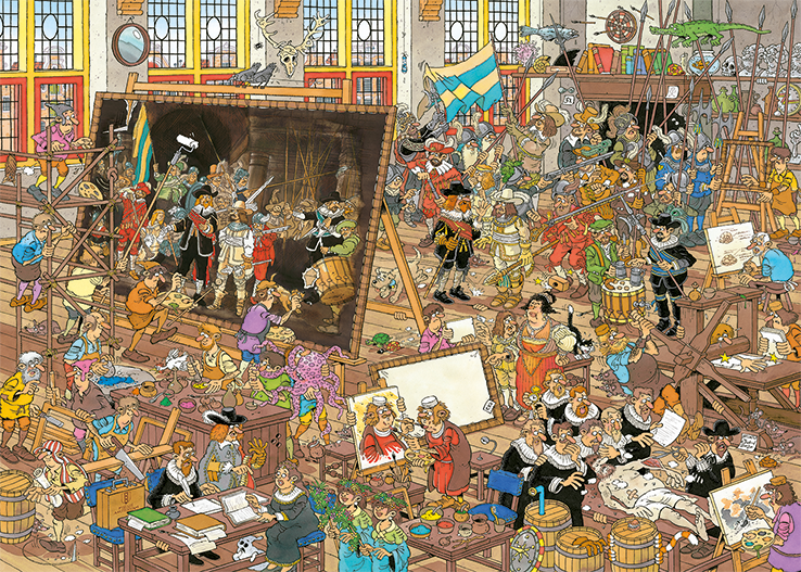 Jan van Haasteren - A Trip to the Museum (2x1000 pieces)