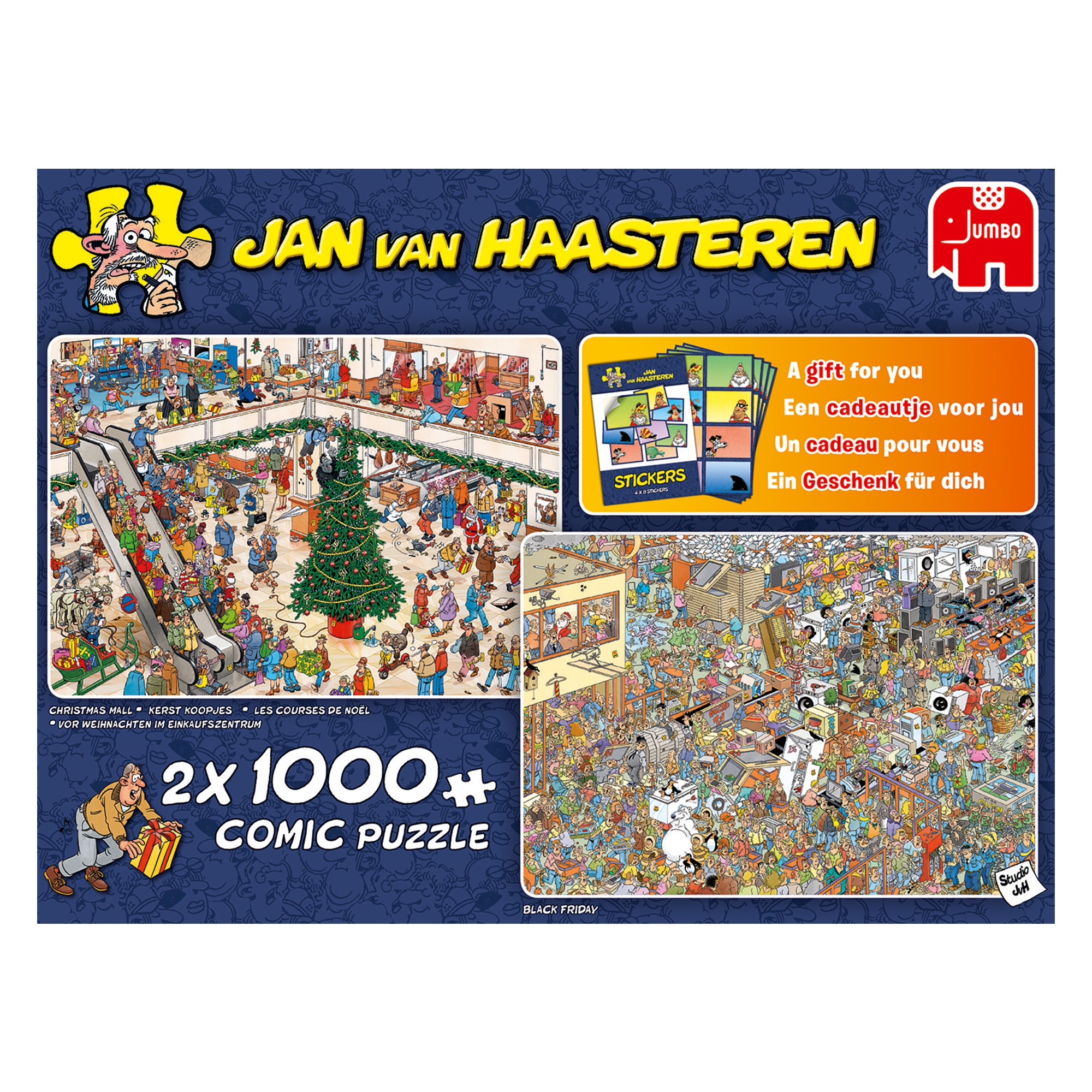 Jan van Haasteren - Holiday Shopping (2x 1000 pieces)
