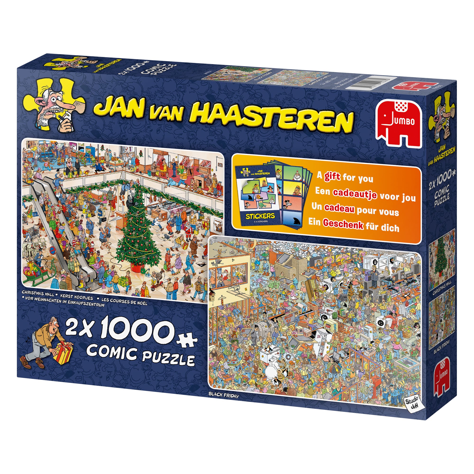 Jan van Haasteren - Holiday Shopping (2x 1000 pieces)