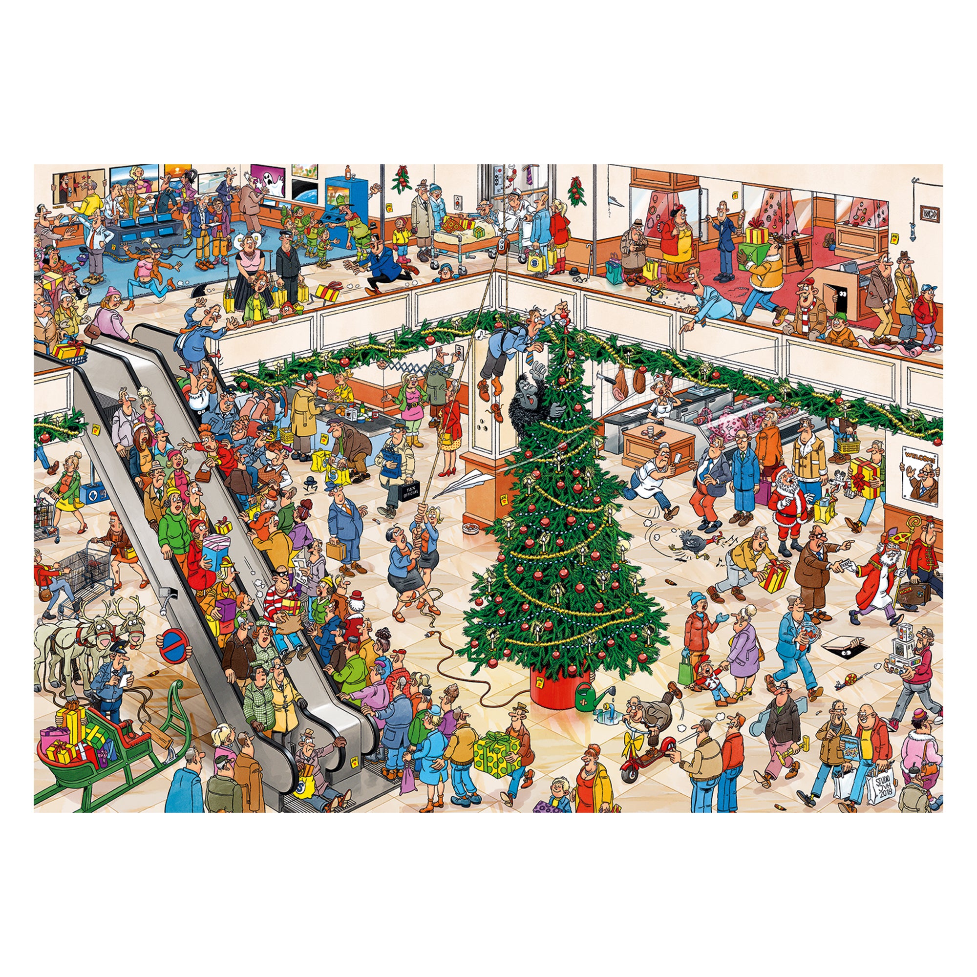 Jan van Haasteren - Holiday Shopping (2x 1000 pieces)