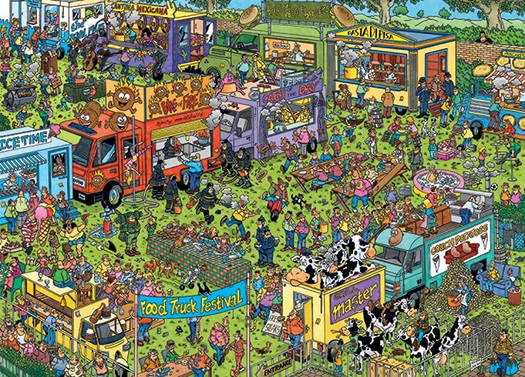 Jan van Haasteren - Food Truck Festival (1500 pieces)
