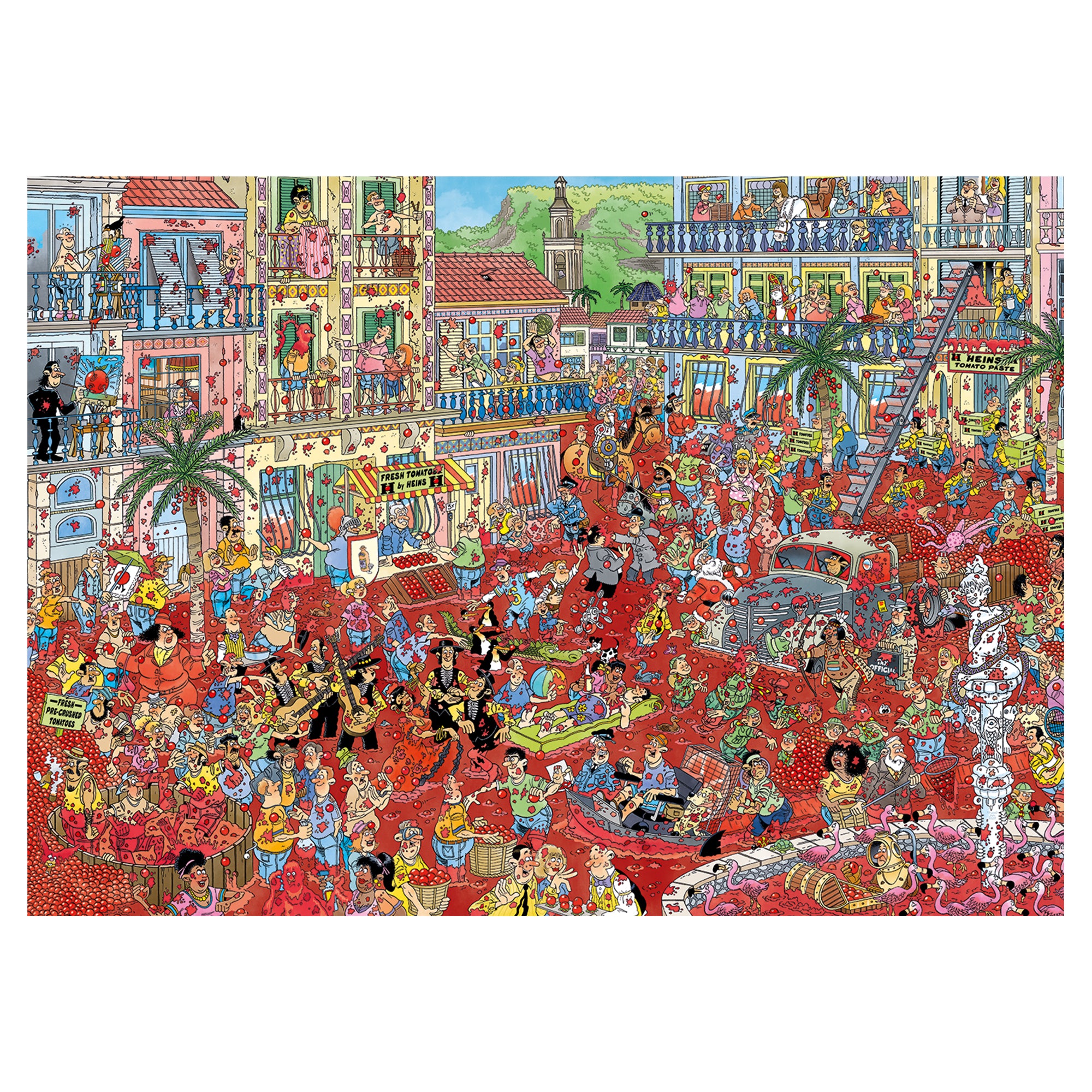 Jan van Haasteren - La Tomatina (1000 pieces)