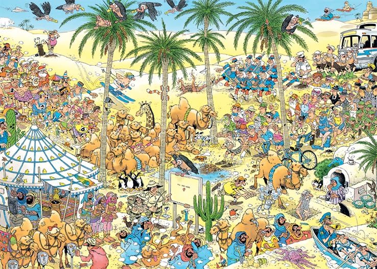 Jan van Haasteren - The Oasis (1000 pieces)