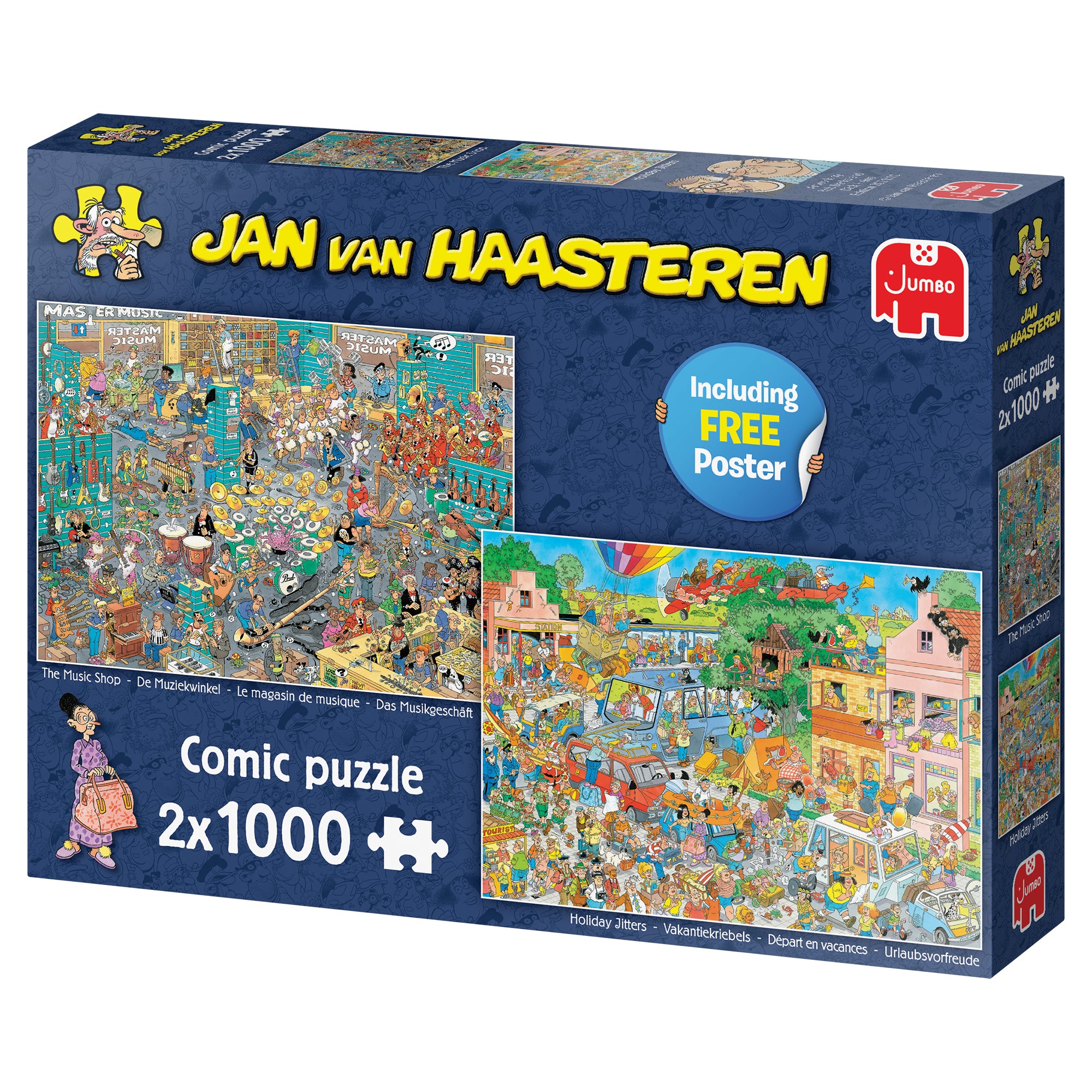 Jan van Haasteren - The Music Shop & Holiday Jitters (2x 1000 pieces)