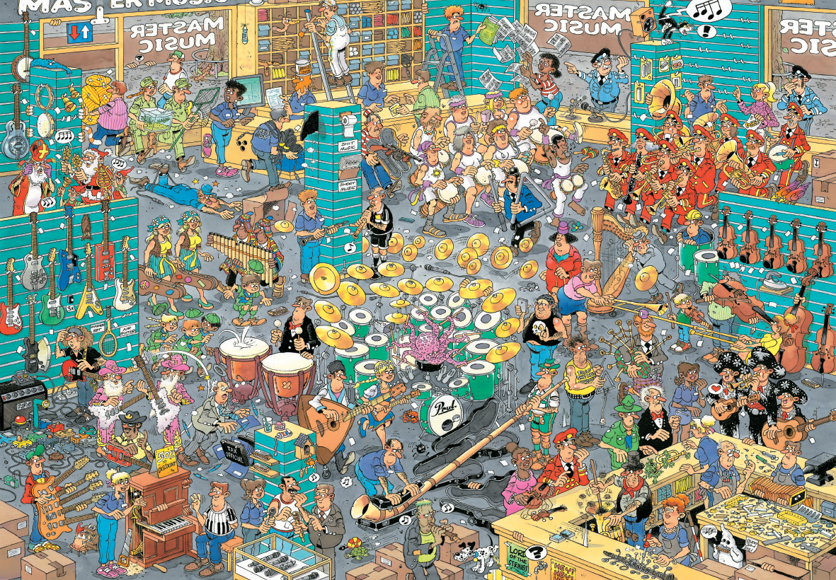 Jan van Haasteren - The Music Shop (5000 pieces)