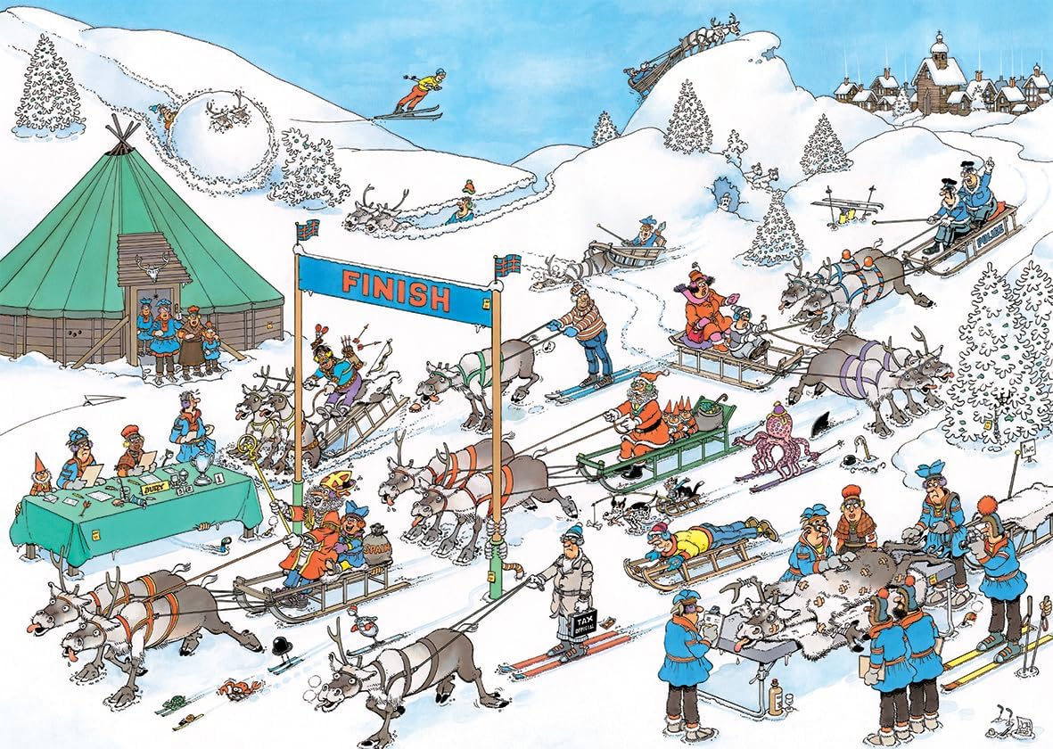 Jan van Haasteren - Reindeer Races (500 pieces)
