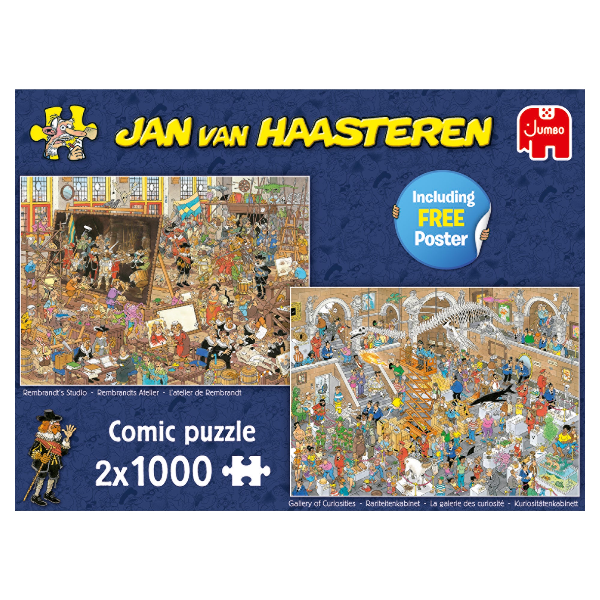 Jan van Haasteren - A Trip to the Museum (2x 1000 pieces)