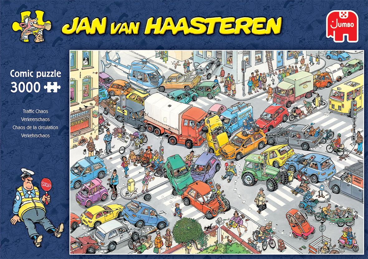 Jan van Haasteren - Traffic Chaos (3000 pieces)