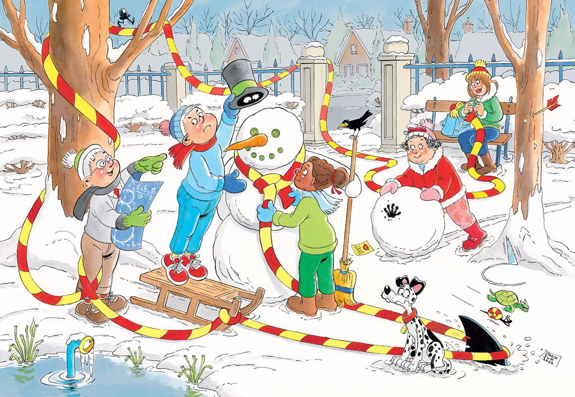 Jan van Haasteren Junior 10 - Snowman (150 pieces)