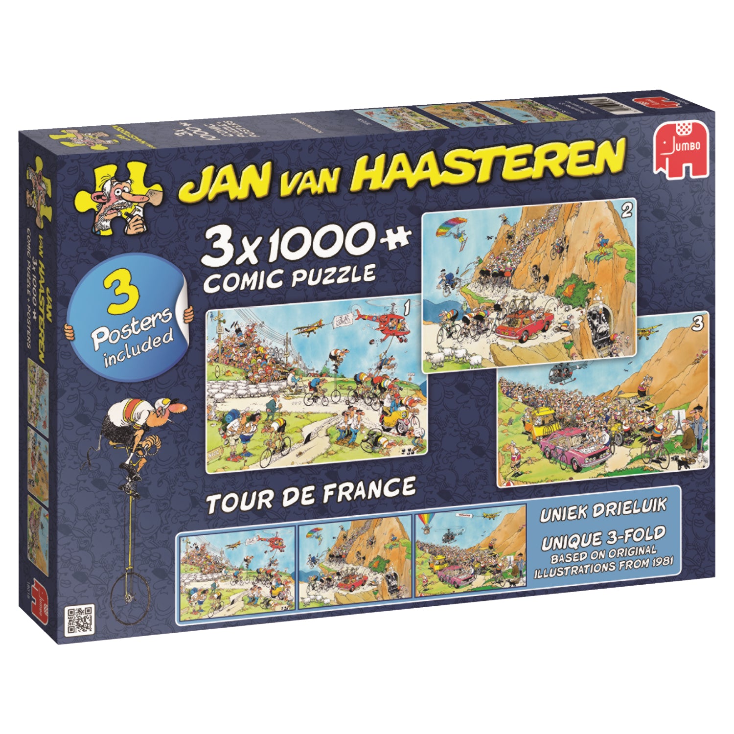 Jan van Haasteren - Tour de France 3in1 (3x1000 stukjes)