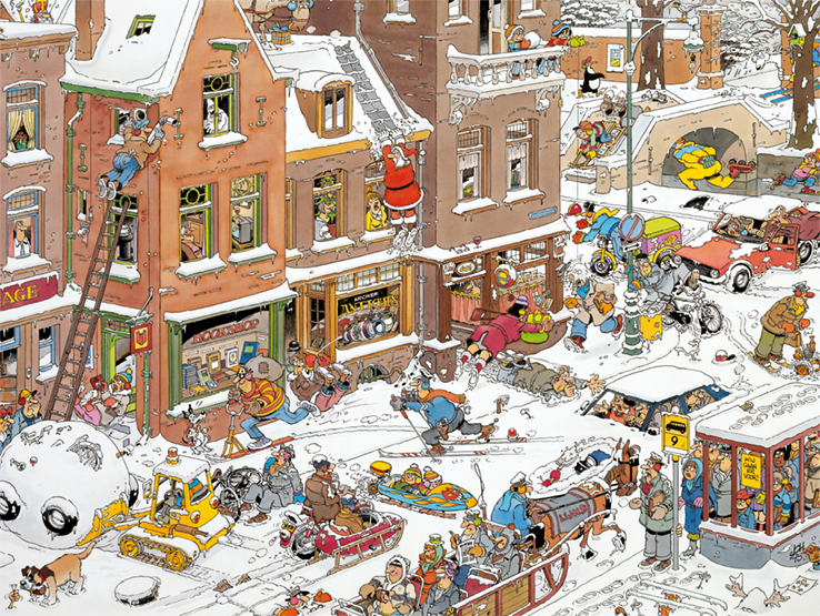 Jan van Haasteren - Street Life (1500 pieces)