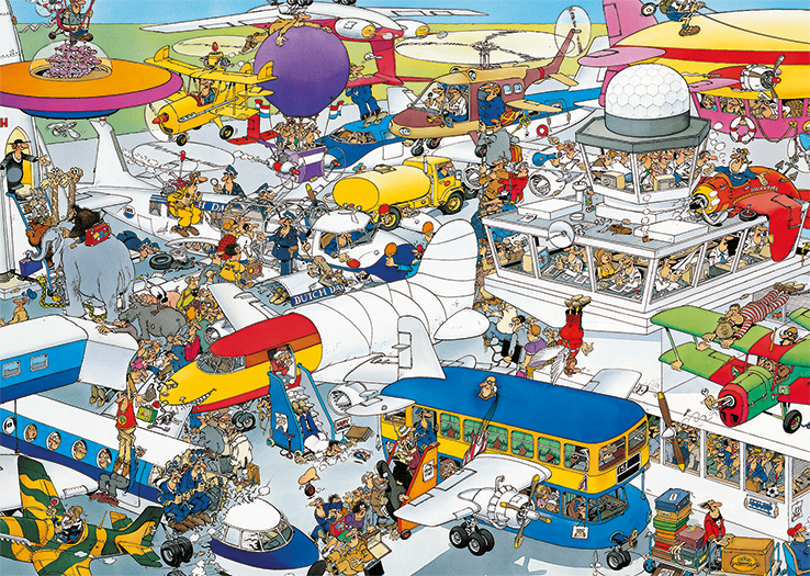 Jan van Haasteren - Het Vliegveld (1000 stukjes)