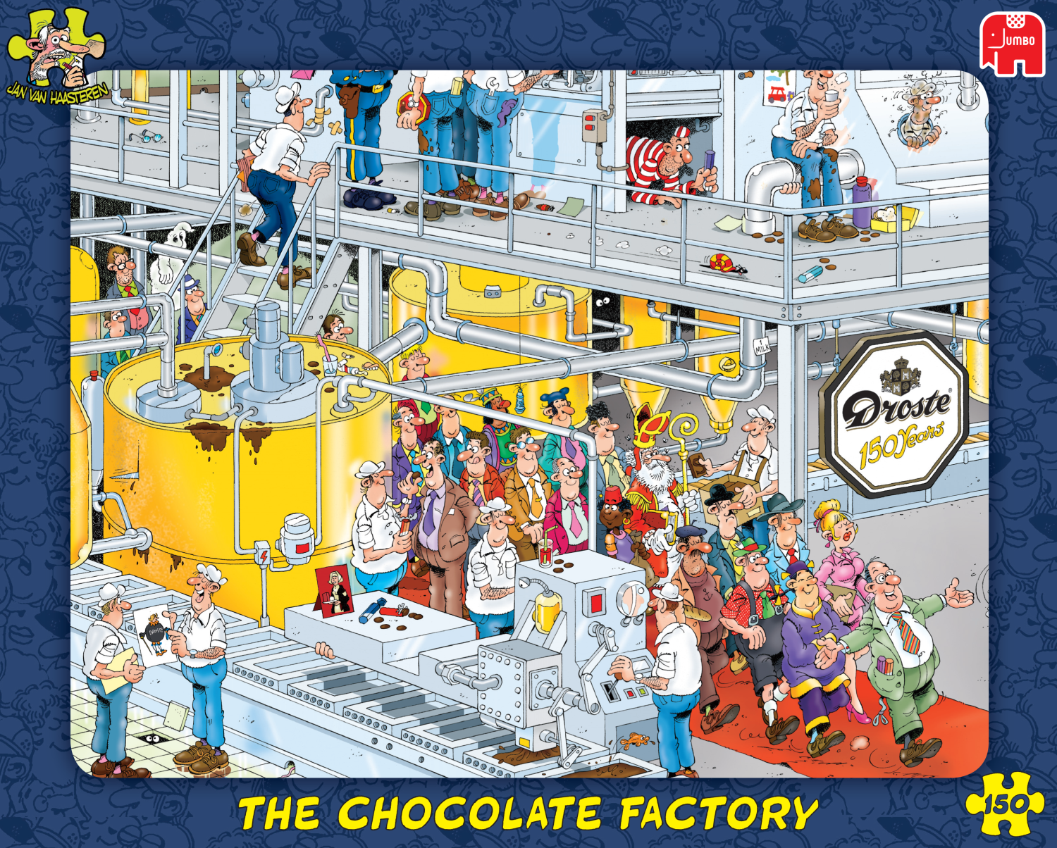 Jan van Haasteren - The Chocolate Factory Droste (150 pieces)